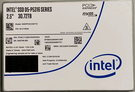 英特尔 D5 P5316